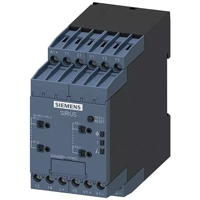 Siemens Monitoring Relay DIN Rail Mount 2 Form C (DPDT-NO, NC), 3UG45831CW31