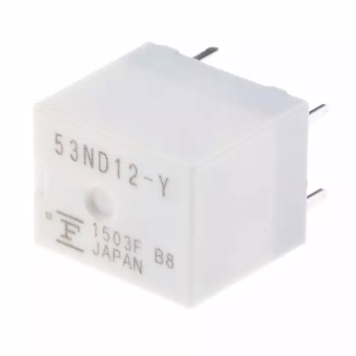 Fujitsu PCB Mount Automotive Relay 12 V DC Coil Voltage 30A Switching Current SPST, FBR53ND12-Y