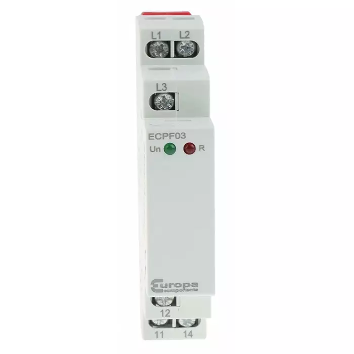 Relpol Phase Voltage Monitoring Relay 3 Phase SPDT Maximum of 552 V DIN Rail, ECPF03