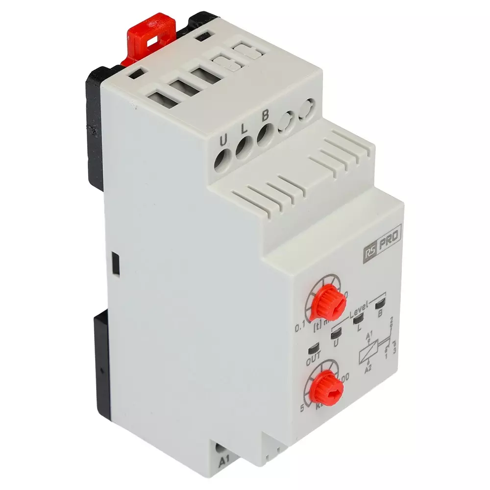 RS PRO Monitoring Relay DIN Rail Single Liquid Level 150 to 260 V AC, 132171