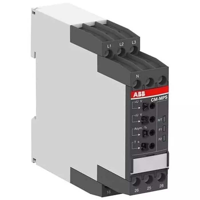 ABB 3-Phase Monitory Relay DIN Rail Mount SPDT 4 Amp, 1SVR730885R3300
