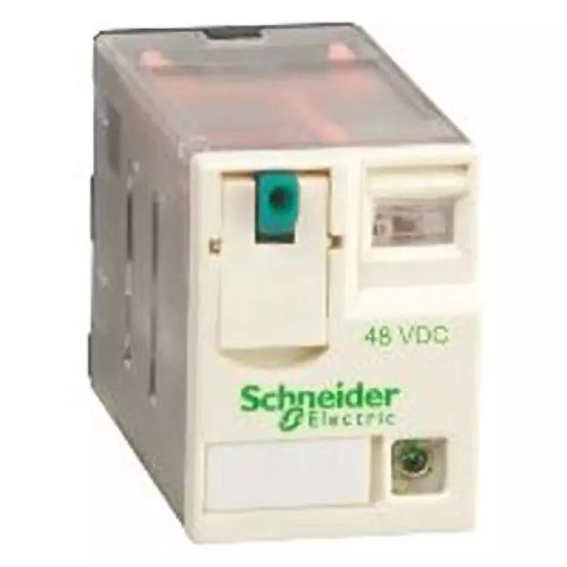 Schneider Electric Relay 4 PDT Contact configuration Plug-in terminal Terminal shape DC 48 V Rated coil voltage, RXM4GB2ED