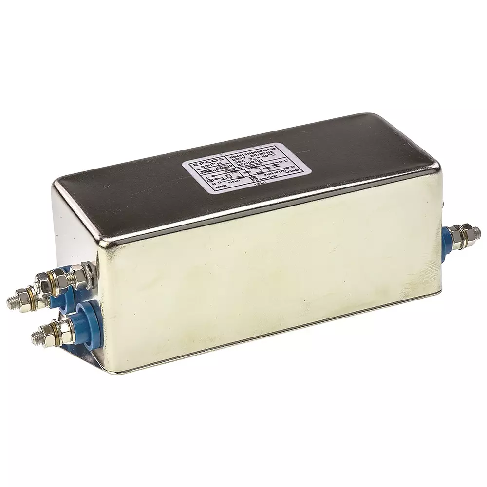 Epcos B84113H Series Chassis Mount EMC Filter 36 Amp Current Rating 1 Phase 250 V AC/DC 59 mm Length, B84113H0000G136 (Pack of 16)
