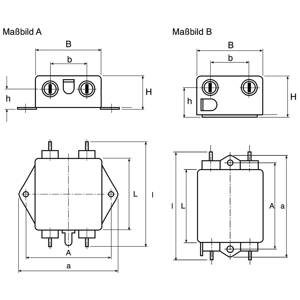 epcos-b84113c-series-chassis-mount-emc-filter-3-amp-current-rating-1-phase-250-v-ac-508-mm-length-b84113c0000b030