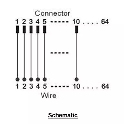 Shavison FRC / D-Sub (M / F) Connector To Wire 34 Pins 100 V DC, AS586
