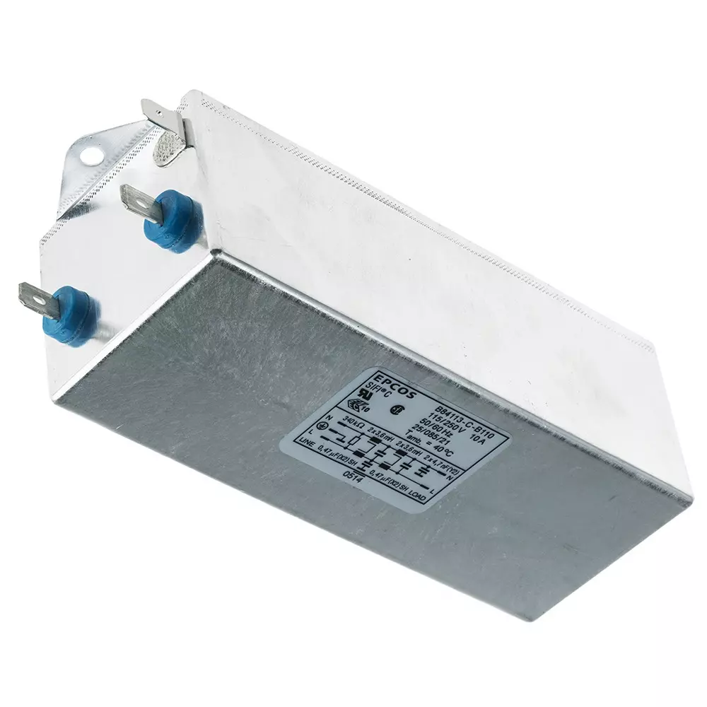 Epcos B84113C Series Chassis Mount EMC Filter 10 Amp Current Rating 1 Phase 250 V AC/DC 159 mm Length, B84113C0000B110 (Pack of 16)