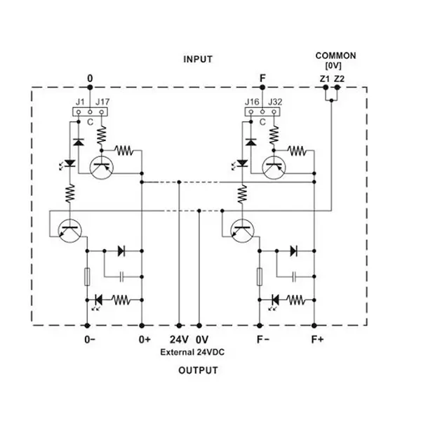 Shavison Solid State Interface Module With NPN Output 4 Channel, AS773-24V-24V
