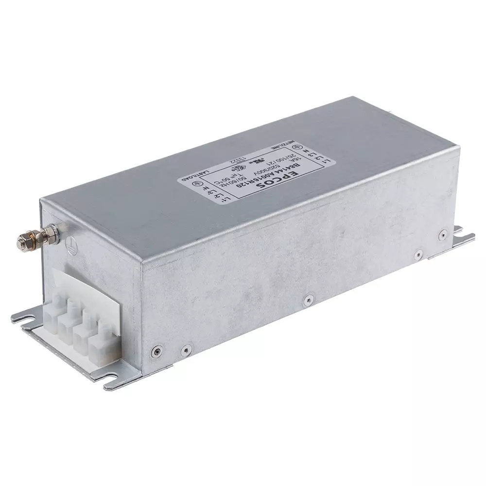 Epcos B84144A*R120 Series Flange Mount EMC Filter 3 Phase 16 Amp Current Rating 520 V AC 80 mm Length, B84144A0016R120 (Pack of 6)