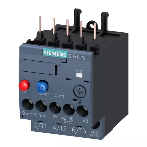 Siemens Thermal Overload Relays S00 Class 10 Screw Terminal 0.14-0.2 Amp, 3RU2116-0BB00-8K