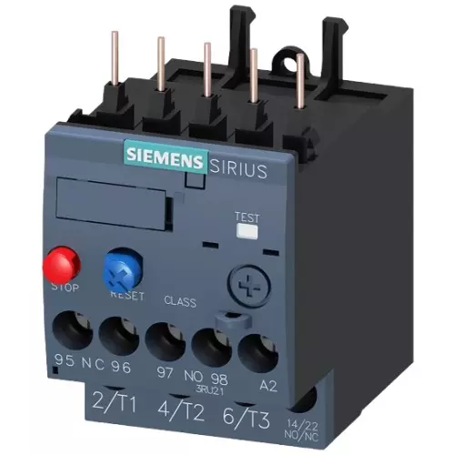 Siemens Thermal Overload Relays S00 Class 10 Screw Terminal 0.35-0.5 Amp, 3RU2116-0FB00-8K