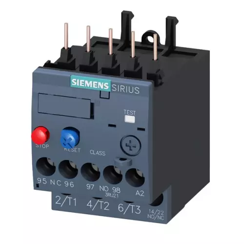 Siemens Thermal Overload Relays S00 Class 10 Screw Terminal 0.55-0.8 Amp, 3RU2116-0HB00-8K