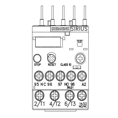 Siemens Thermal Overload Relays S00 Class 10 Screw Terminal 0.55-0.8 Amp, 3RU2116-0HB00-8K