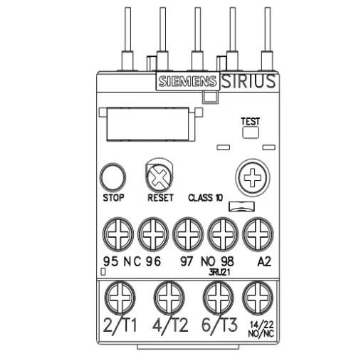 Siemens Thermal Overload Relays S00 Class 10 Screw Terminal 0.22-0.32 Amp, 3RU2116-0DB00-8K