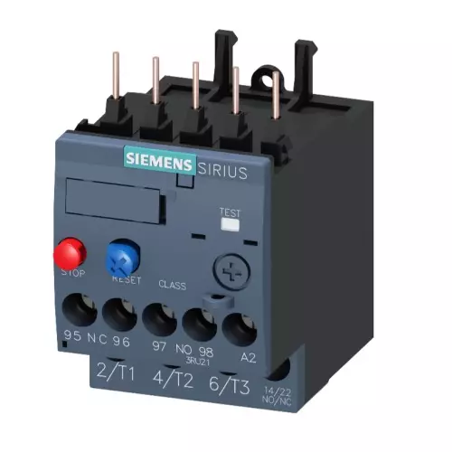 Siemens Thermal Overload Relays S00 Class 10 Screw Terminal 0.45-0.63 Amp, 3RU2116-0GB00-8K