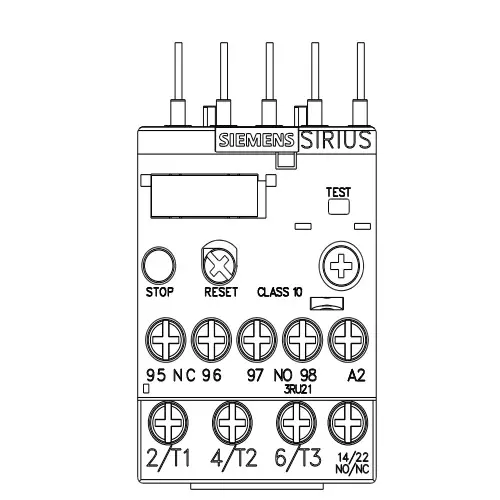 Siemens Thermal Overload Relays S00 Class 10 Screw Terminal 0.9-1.25 Amp, 3RU2116-0KB00-8K