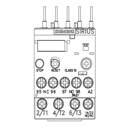 Siemens Thermal Overload Relays S00 Class 10 Screw Terminal 1.4-2 Amp, 3RU2116-1BB00-8K