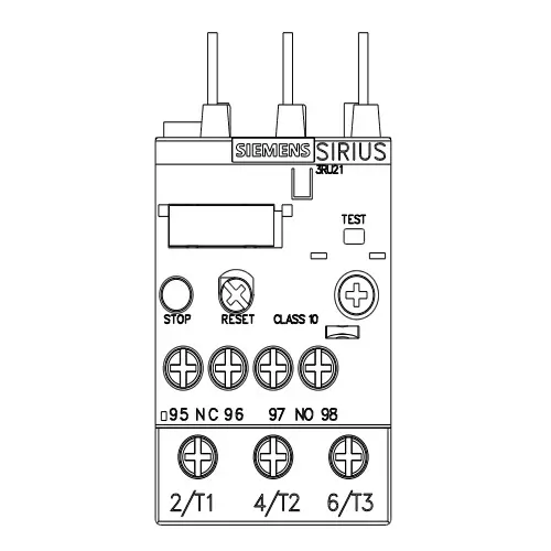 Siemens Thermal Overload Relays S0 Class 10 Screw Terminal 4.5-6.3 Amp, 3RU2126-1GB00-8K