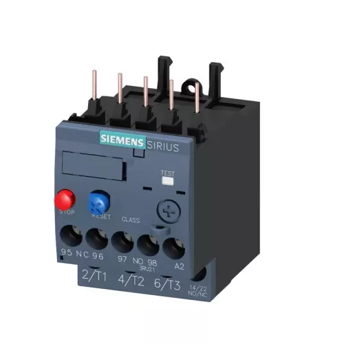 Siemens Thermal Overload Relays S00 Class 10 Screw Terminal 0.11-0.16 Amp, 3RU2116-0AB00-8K