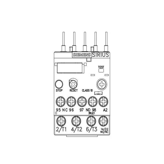 Siemens Thermal Overload Relays S00 Class 10 Screw Terminal 2.2-3.2 Amp, 3RU2116-1DB00-8K