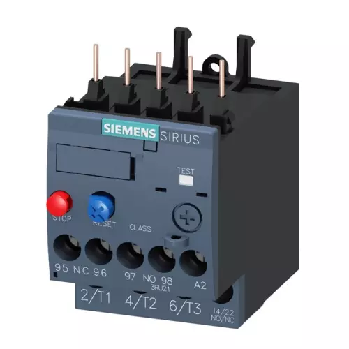 Siemens Thermal Overload Relays S00 Class 10 Screw Terminal 0.18-0.25 Amp, 3RU2116-0CB00-8K