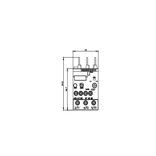 Siemens Thermal Overload Relays S0 Class 10 Screw Terminal 5.5-8 Amp, 3RU2126-1HB00-8K