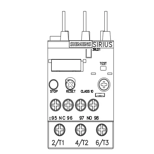 Siemens Thermal Overload Relays S0 Class 10 Screw Terminal 5.5-8 Amp, 3RU2126-1HB00-8K