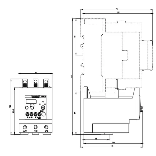 Siemens Thermal Overload Relays S3 Class 10 Screw Terminal 28-40 Amp, 3RU2146-4FB00-8K