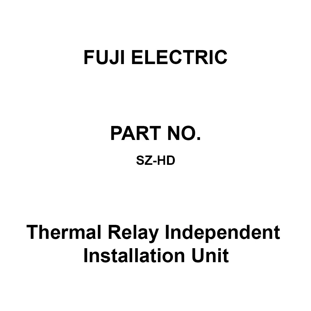 Fuji Electric Thermal Relay Independent Installation Unit 102.5x54x99 mm, SZ-HD