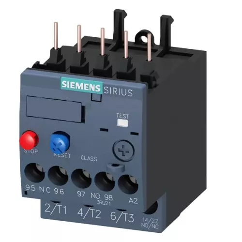 Siemens Thermal Overload Relays S00 Class 10 Screw Terminal 4.5-6.3 Amp, 3RU2116-1GB00-8K
