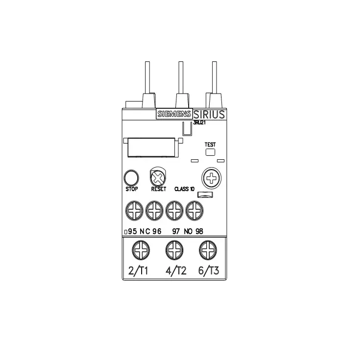 Siemens Thermal Overload Relays S0 Class 10 Screw Terminal 2.2-3.2 Amp, 3RU2126-1DB00-8K