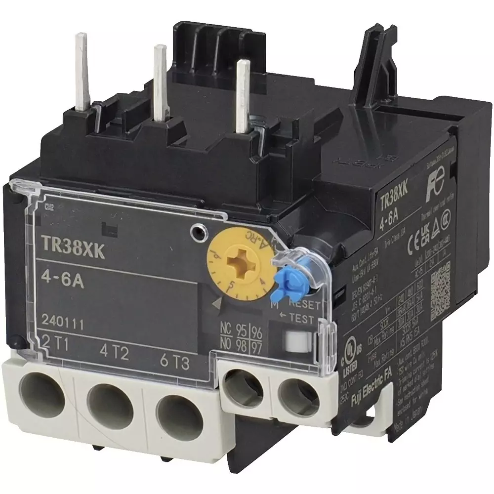 Fuji Electric Thermal Relay 7 to 10.5 Amp for Electromagnetic Switch, TR38XK-007CC
