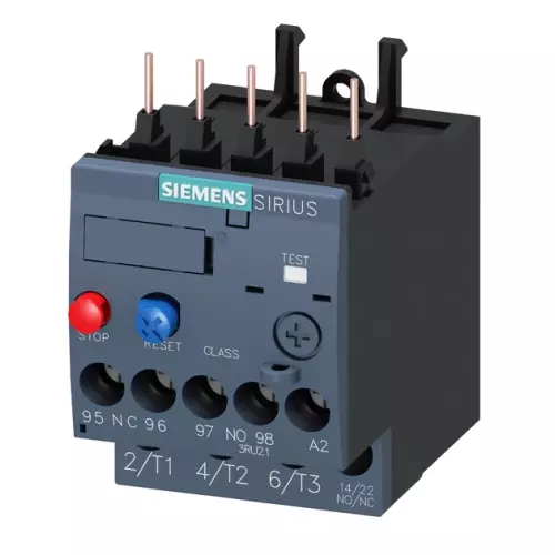 Siemens Thermal Overload Relays S00 Class 10 Screw Terminal 1.1-1.6 Amp, 3RU2116-1AB00-8K
