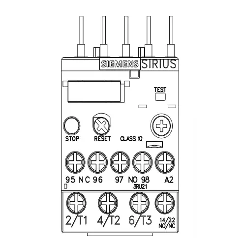 Siemens Thermal Overload Relays S00 Class 10 Screw Terminal 1.1-1.6 Amp, 3RU2116-1AB00-8K