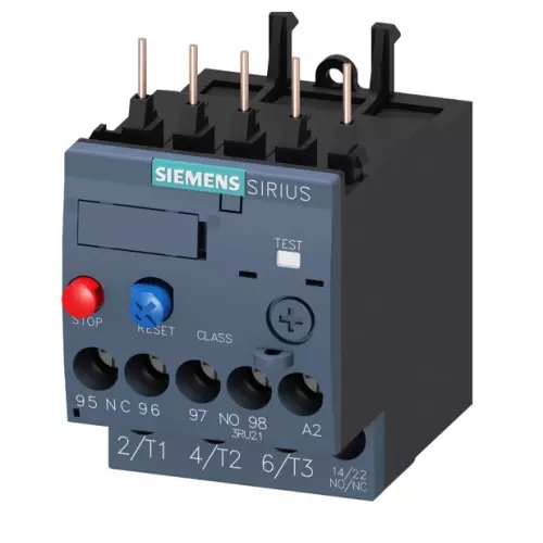 Siemens Thermal Overload Relays S00 Class 10 Screw Terminal 2.8-4 Amp, 3RU2116-1EB00-8K