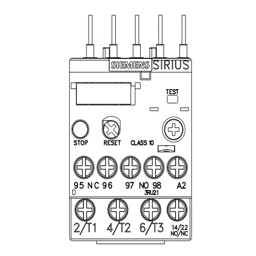 Siemens Thermal Overload Relays S00 Class 10 Screw Terminal 2.8-4 Amp, 3RU2116-1EB00-8K