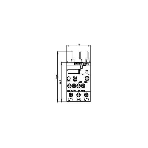 Siemens Thermal Overload Relays S0 Class 10 Screw Terminal 2.8-4 Amp, 3RU2126-1EB00-8K