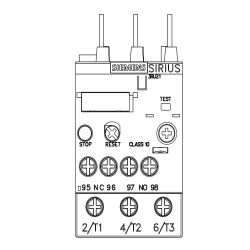 Siemens Thermal Overload Relays S0 Class 10 Screw Terminal 2.8-4 Amp, 3RU2126-1EB00-8K