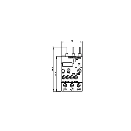 Siemens Thermal Overload Relays S0 Class 10 Screw Terminal 3.5-5 Amp, 3RU2126-1FB00-8K
