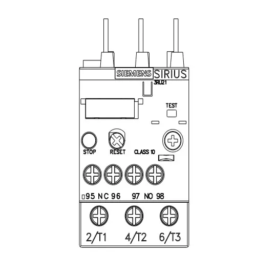 Siemens Thermal Overload Relays S0 Class 10 Screw Terminal 3.5-5 Amp, 3RU2126-1FB00-8K