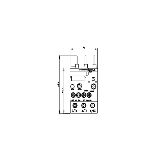 Siemens Thermal Overload Relays S0 Class 10 Screw Terminal 7-10 Amp, 3RU2126-1JB00-8K