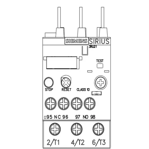 Siemens Thermal Overload Relays S0 Class 10 Screw Terminal 7-10 Amp, 3RU2126-1JB00-8K