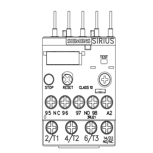 Siemens Thermal Overload Relays S00 Class 10 Screw Terminal 0.7-1 Amp, 3RU2116-0JB00-8K