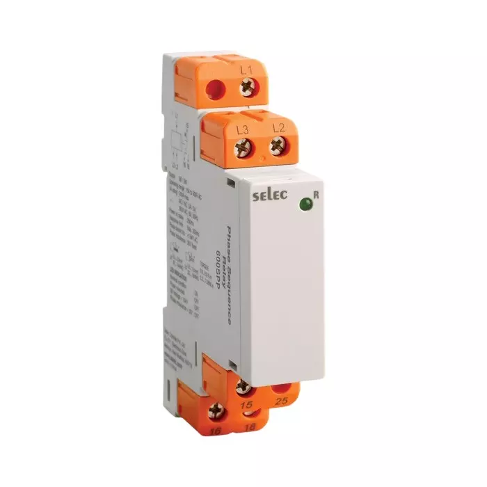 SELEC Single Phase Preventer 1 SPDT Relay 1 C/O Contact Configuration and 3Ø-3W Electrical Connection, 640SPP-CE