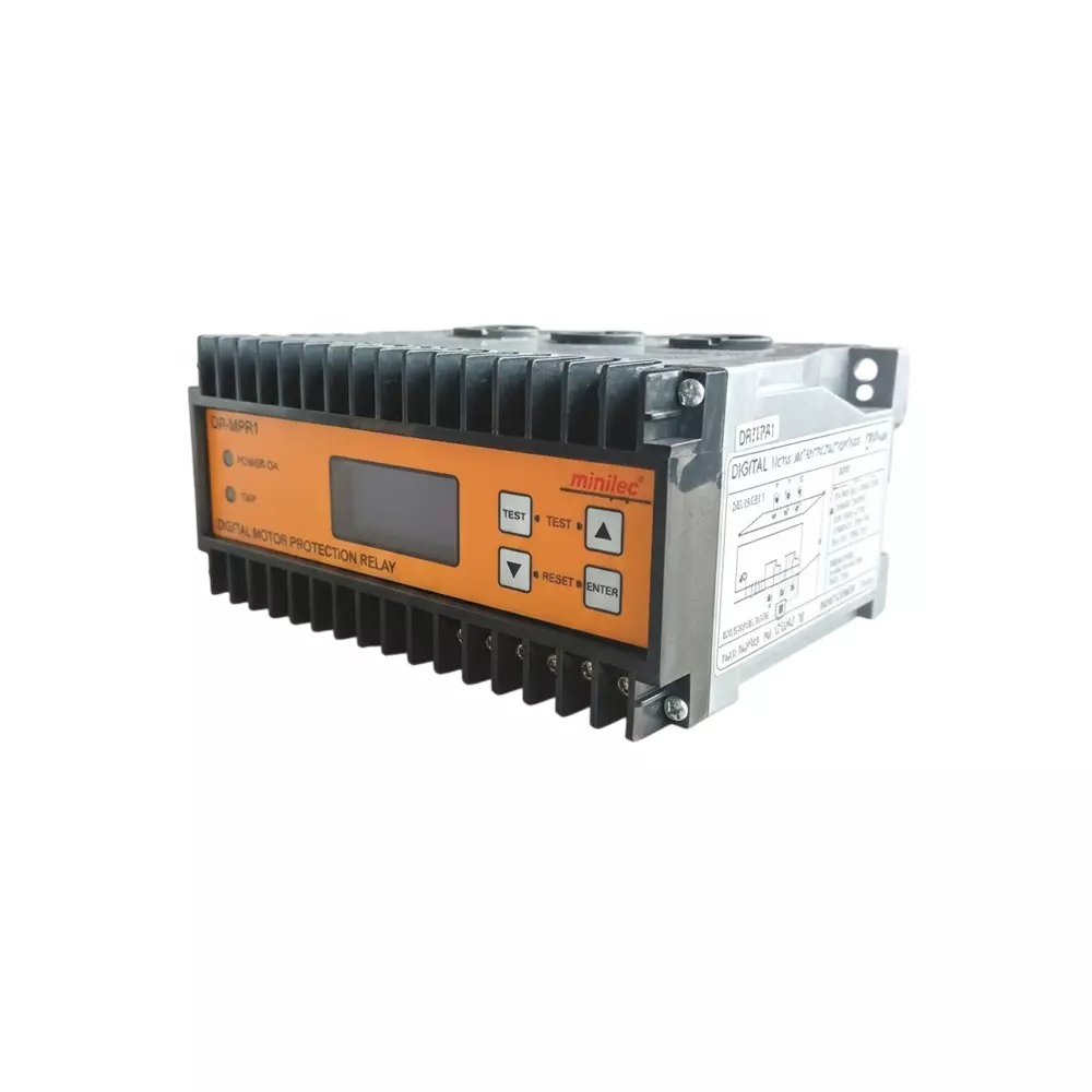 Minilec Current Sensing 3 Phase Failure Relay 2 CO 35 mm (1.37 inch) DIN Rail 400 g, D5 MPR 1