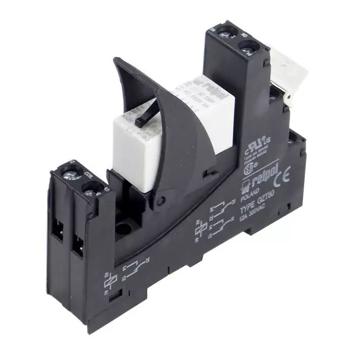 Relpol Interface Relay DIN Rail Mount 230 V AC Coil DPDT, RM2-00T-230A
