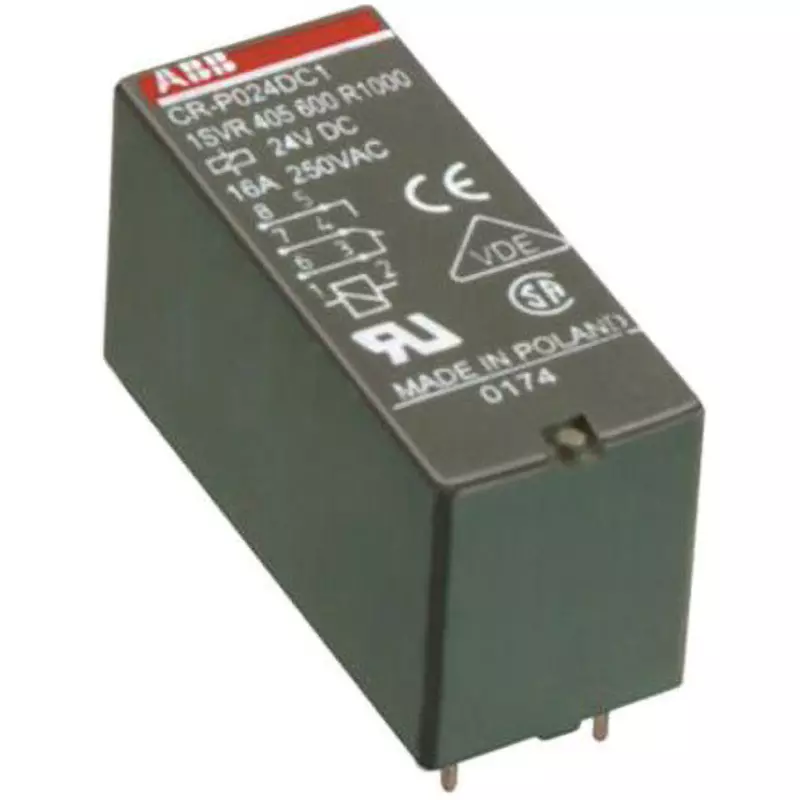 ABB Interface Relay Module AC250 V Maximum Allowable Contact Voltage AC110 V Rated Coil Voltage, 1SVR405601R7000
