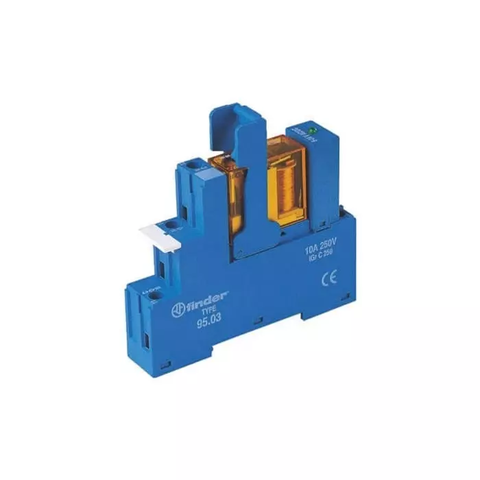 Finder 48 Series Interface Relay DIN Rail Mount 110 V AC Coil SPDT 1-Pole, 48.31.8.110.0060SPA