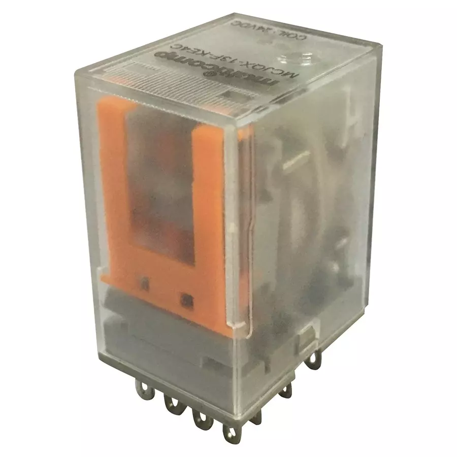 Multicomp POWER RELAY, 24VDC, 5A, 4PDT, SOCKET, MCJQX-13F-KE4C-24VDC