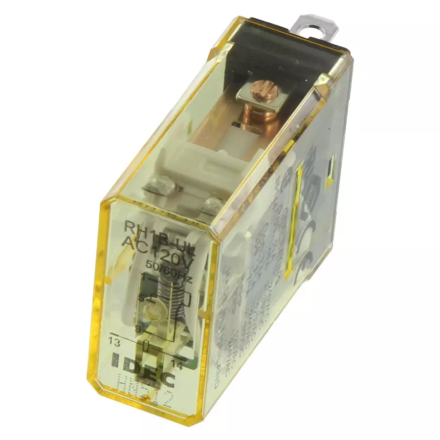 IDEC RELAY, SPDT, 110VAC, 30VDC, 10A, RH1B-ULAC120V