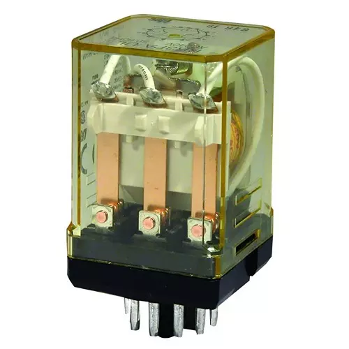 IDEC RELAY, 3PDT, 120VAC, 30VDC, 10A, RR3PA-UDC24V